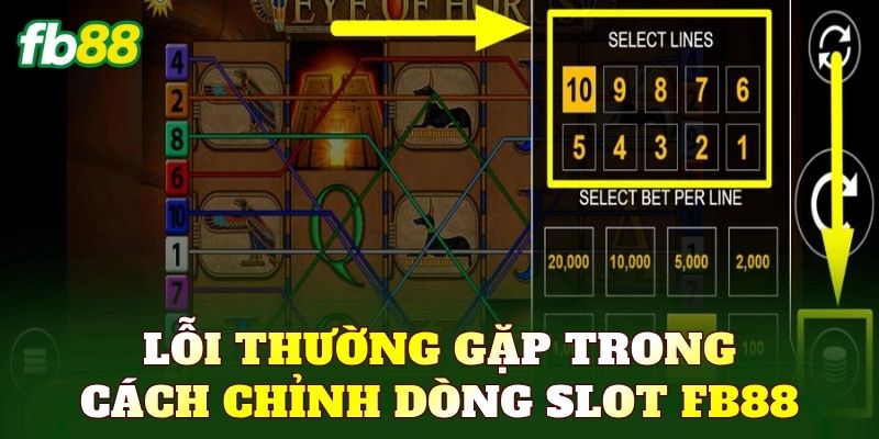 Lỗi thường gặp trong cách chỉnh dòng slot FB88