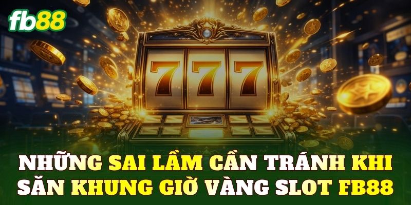 Những sai lầm cần tránh khi săn khung giờ vàng slot FB88