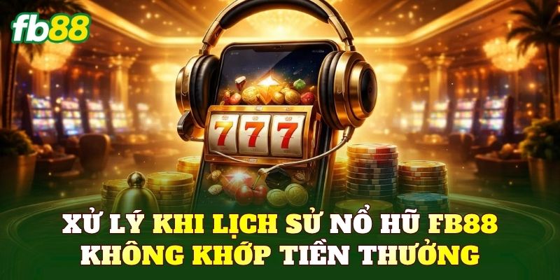 Xử lý khi lịch sử nổ hũ FB88 không khớp tiền thưởng